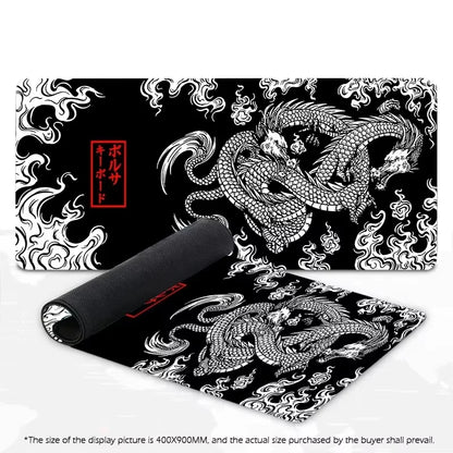 Japanese Dragon Large XXL Gaming Mousepad 900X400 700X300 Speed Desk Mat Anime Theme Keyboard Gamer Mouse Pad for Esports